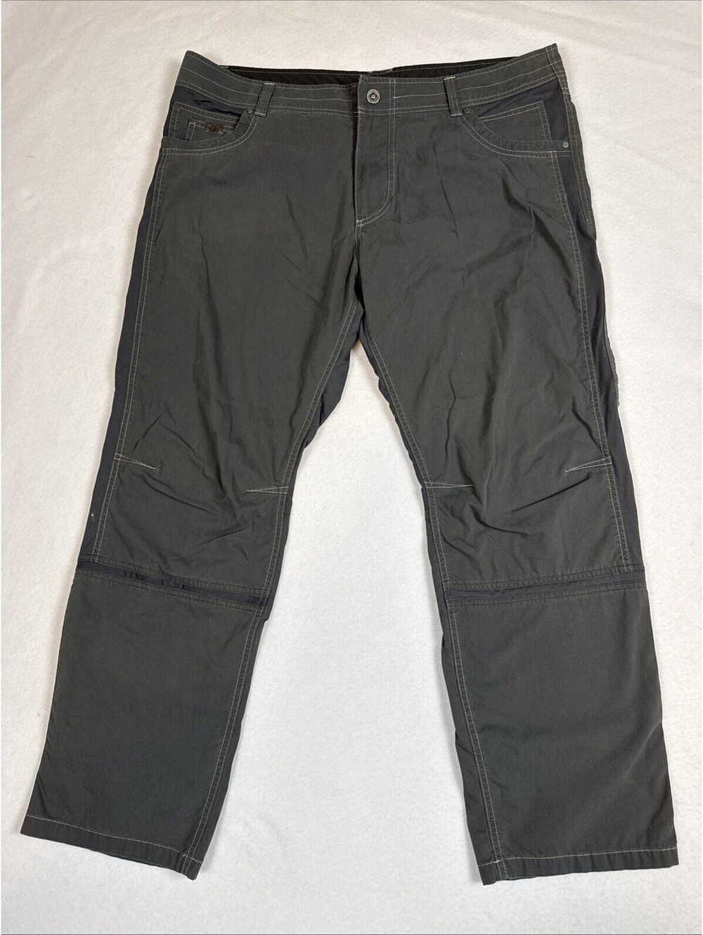 Kuhl Radikl Hiking Pants 40x30 Gray Lightweight Stretch Nylon Spandex Outdoor